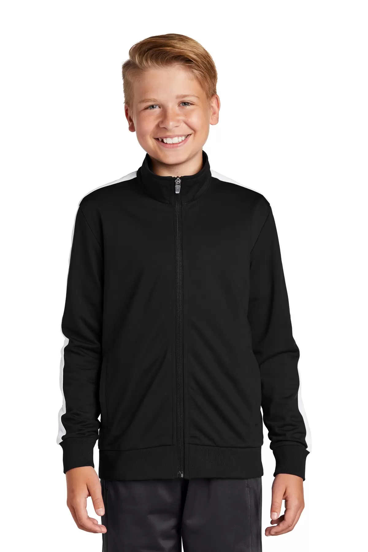 Sport Tek YST94 Sport-Tek    Youth Tricot Track Jacket SKU: YST94