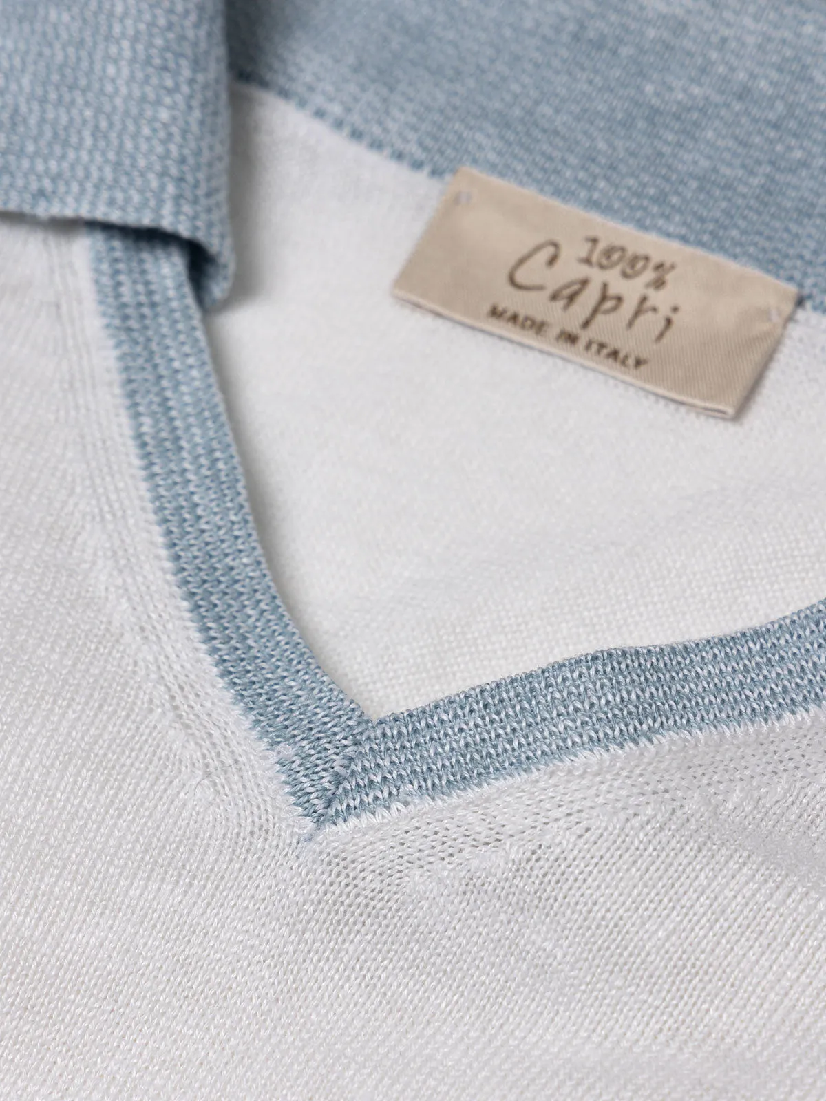 St Barth linen polo shirt