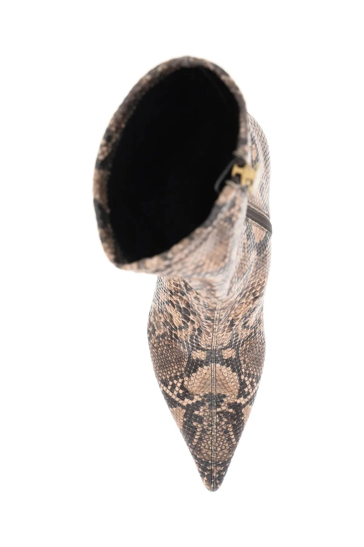 Stella mccartney python print ankle boots 810264 AP0180 COFFEE