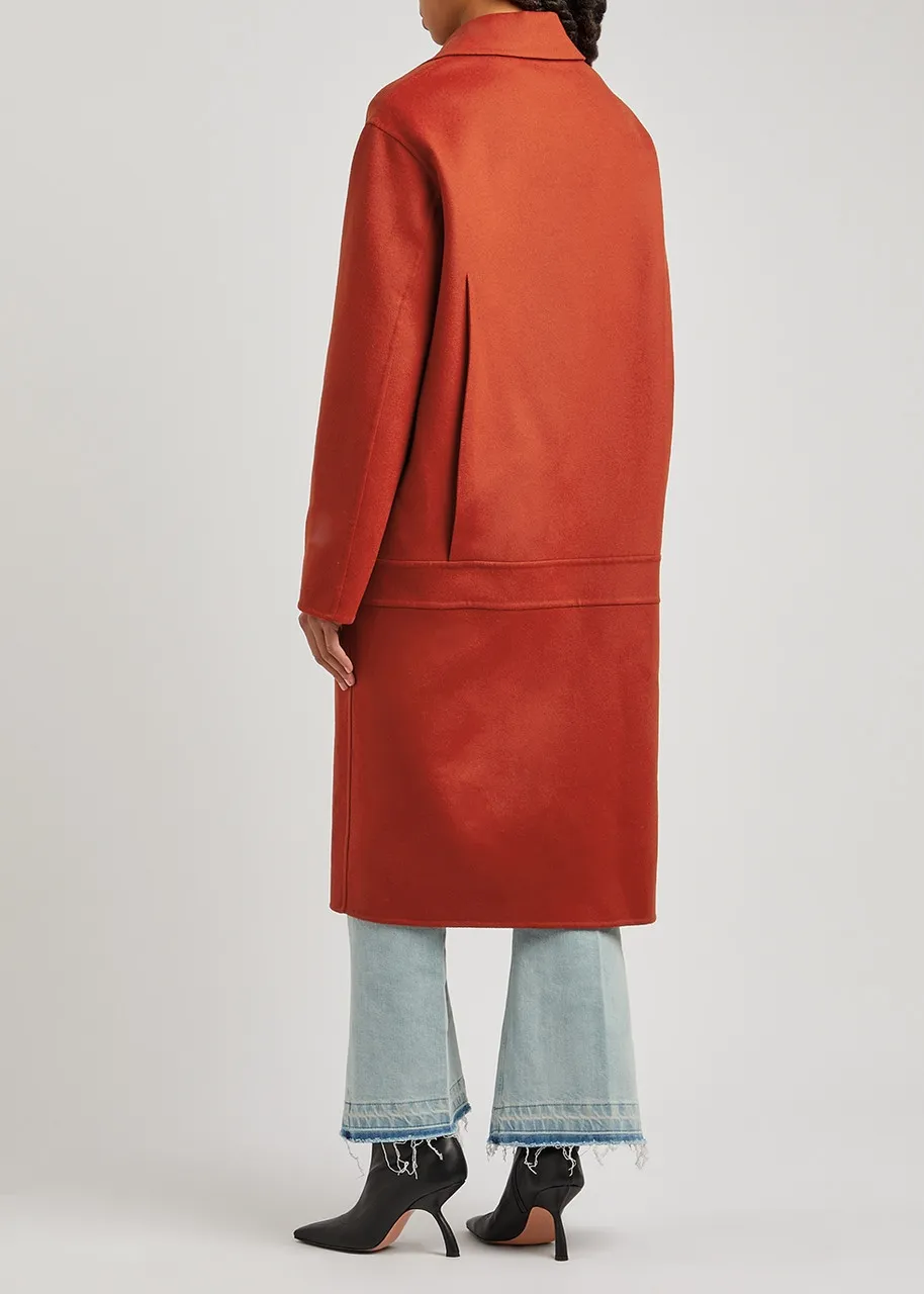 STELLA MCCARTNEY Red oversized wool coat 
                         
                     
                