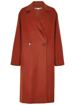 STELLA MCCARTNEY Red oversized wool coat 
                         
                     
                