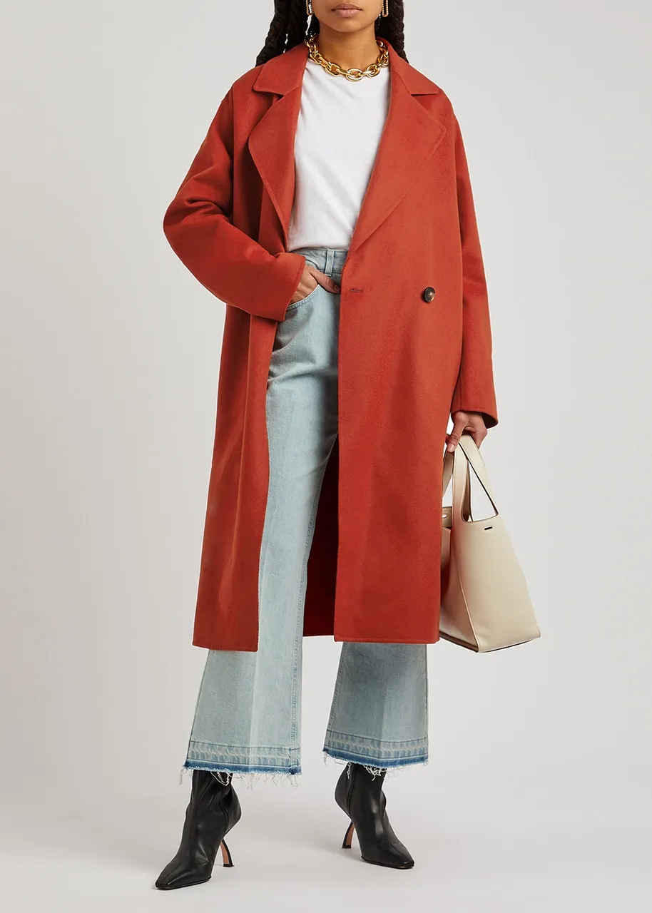 STELLA MCCARTNEY Red oversized wool coat 
                         
                     
                