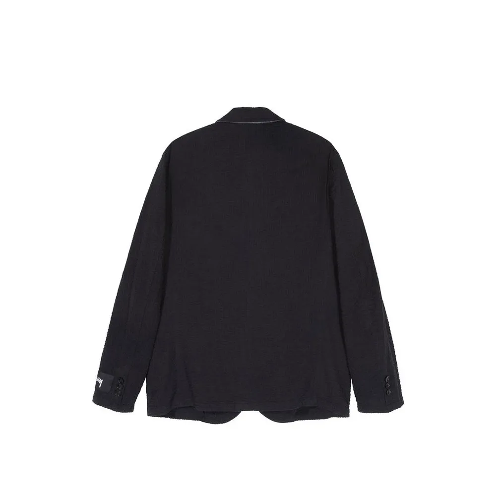 Stussy Seersucker Sport Coat Black 115513