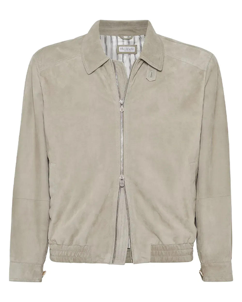 Suede Blouson Jacket