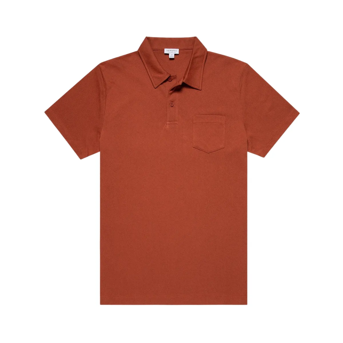 Sunspel   Riviera Polo Shirt Chestnut