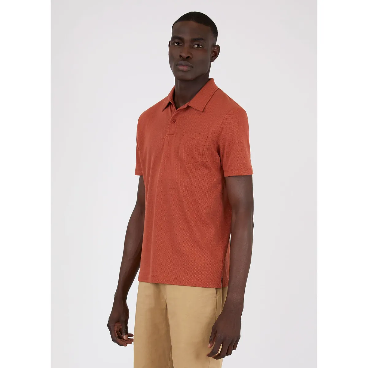 Sunspel   Riviera Polo Shirt Chestnut