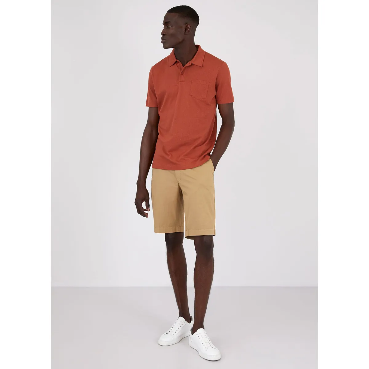 Sunspel   Riviera Polo Shirt Chestnut