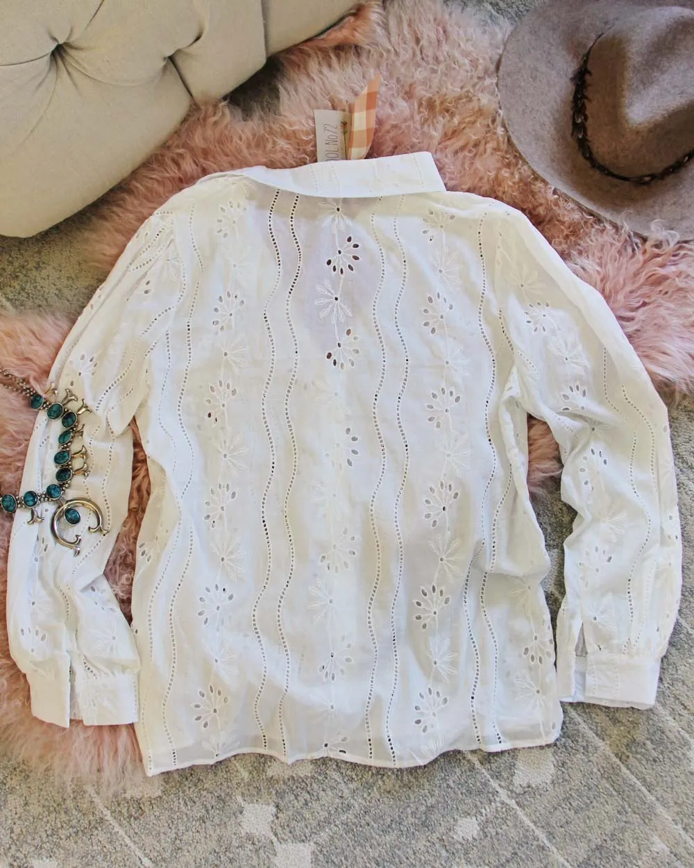 Sweetheart Eyelet Blouse