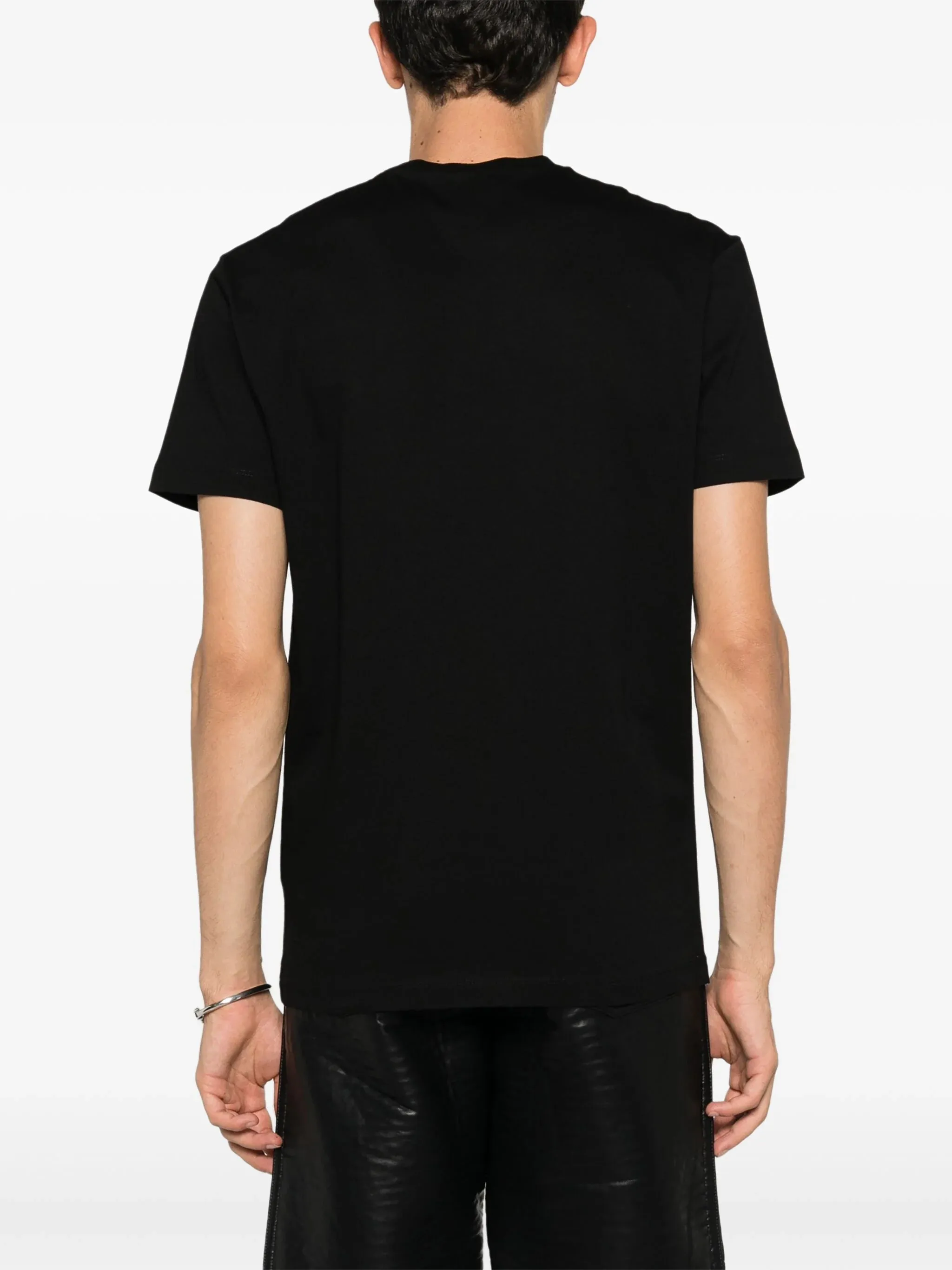 T-shirt DSQUARED2 stampa logo Icon Blur nera