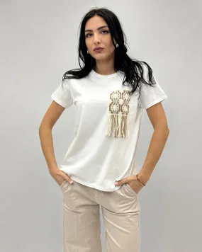 T-shirt in cotone con tasca