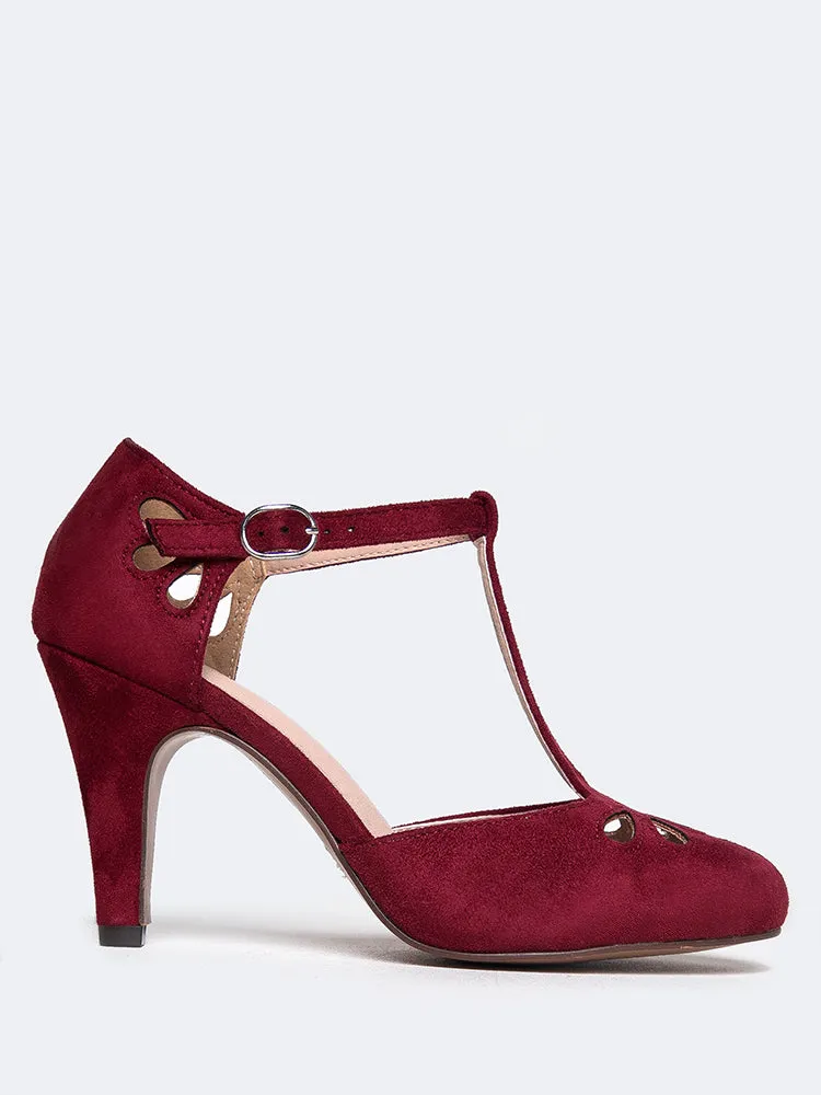 T Strap Mary Jane Heels