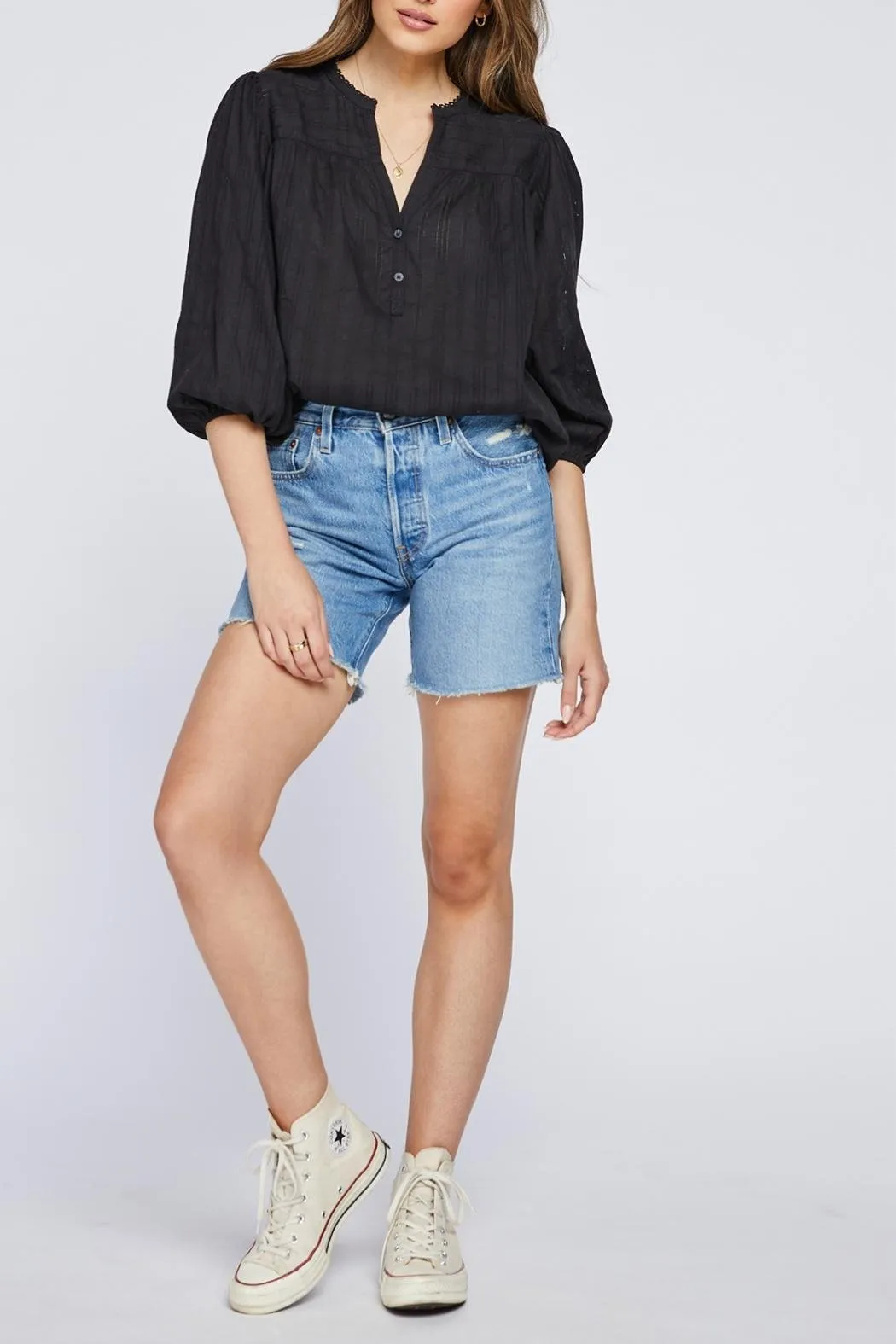 Textured Jacquard Blouse