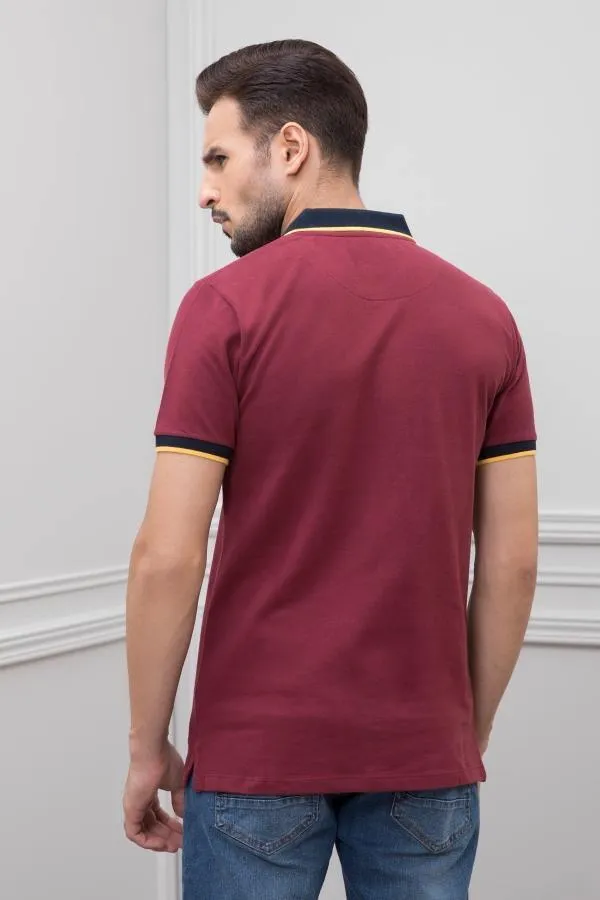 TIPPING POLO SHIRT MAROON