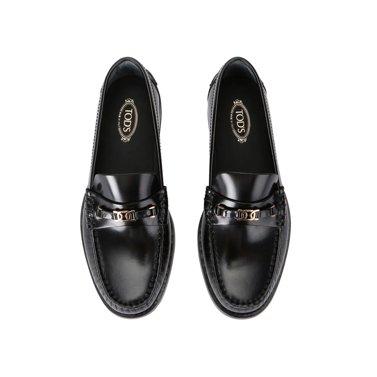 TODS Gomma Iniez 34L Loafers - Black