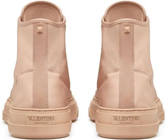 Valentino Garavani high-top lace-up sneakers Neutrals