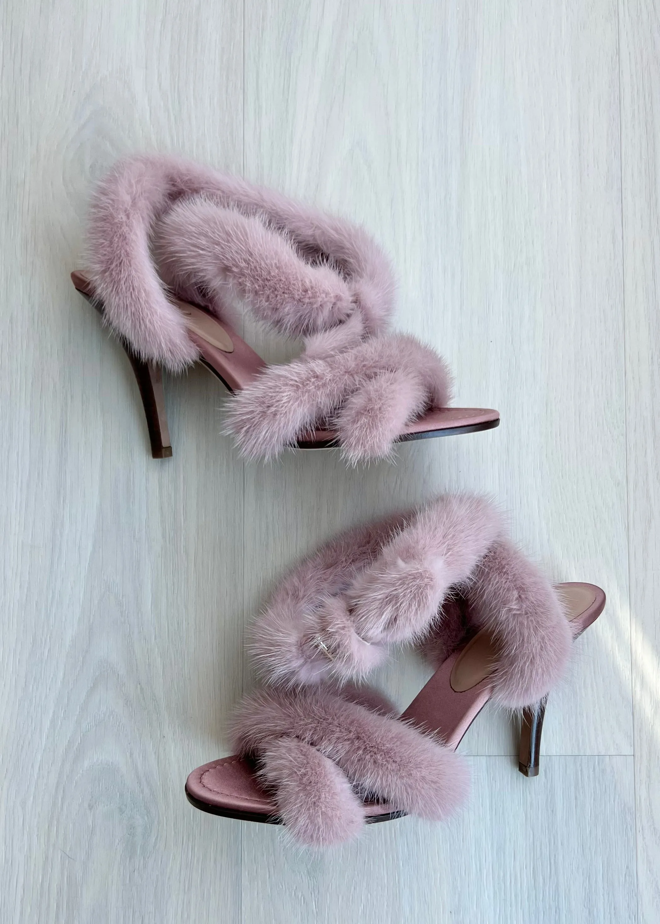 Valentino Mink Fur Heels