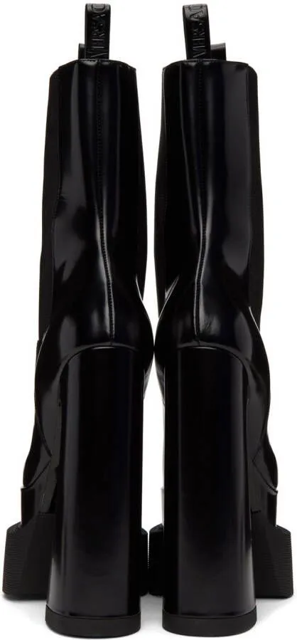 Versace Black Aevitas Pointy Boots