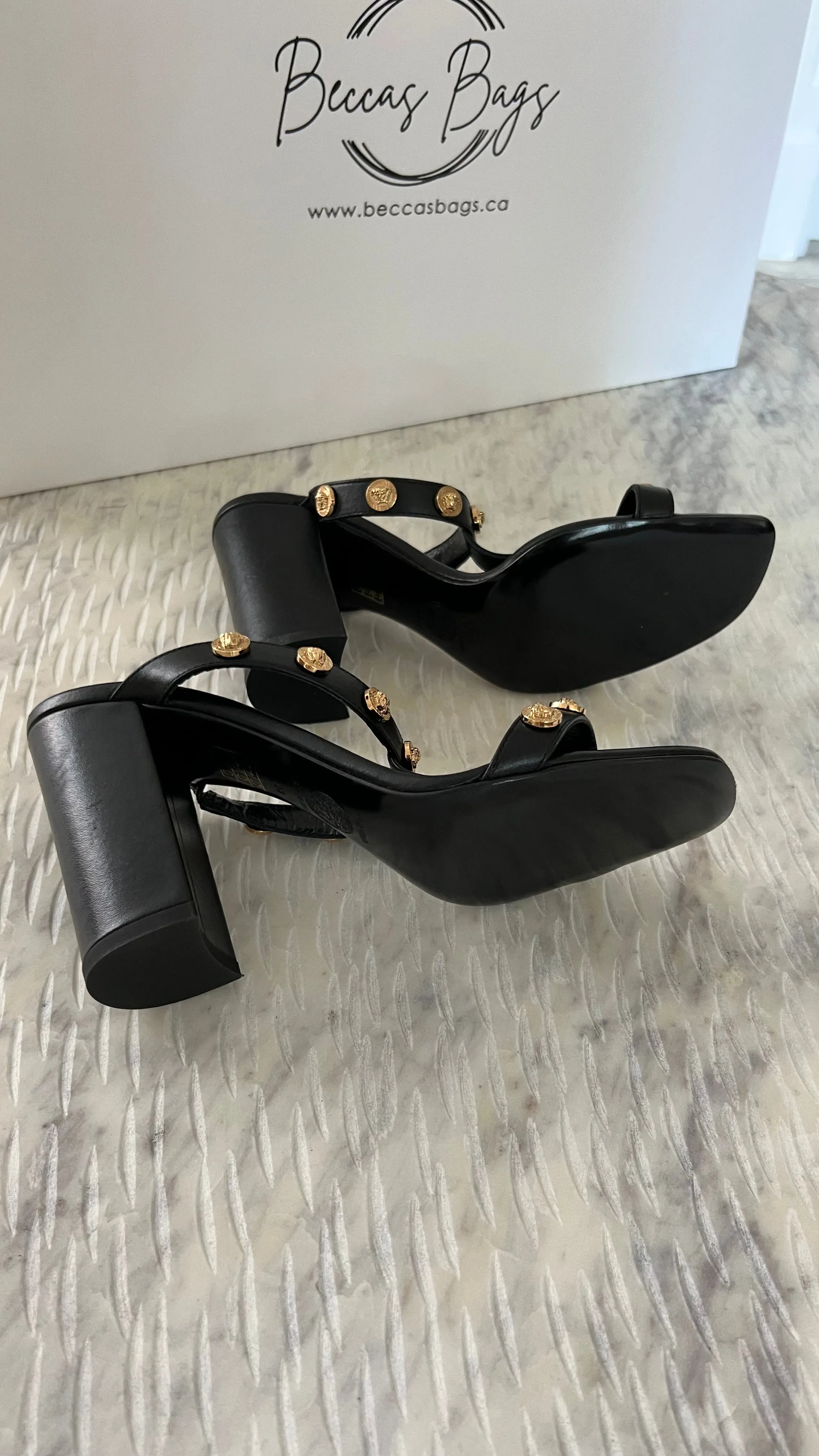 Versace Medusa Sandal Heels