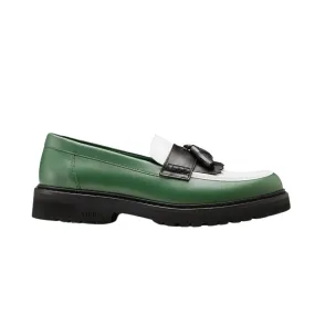 VINNY's   Richee Tri-Tone Tassel Loafer Green