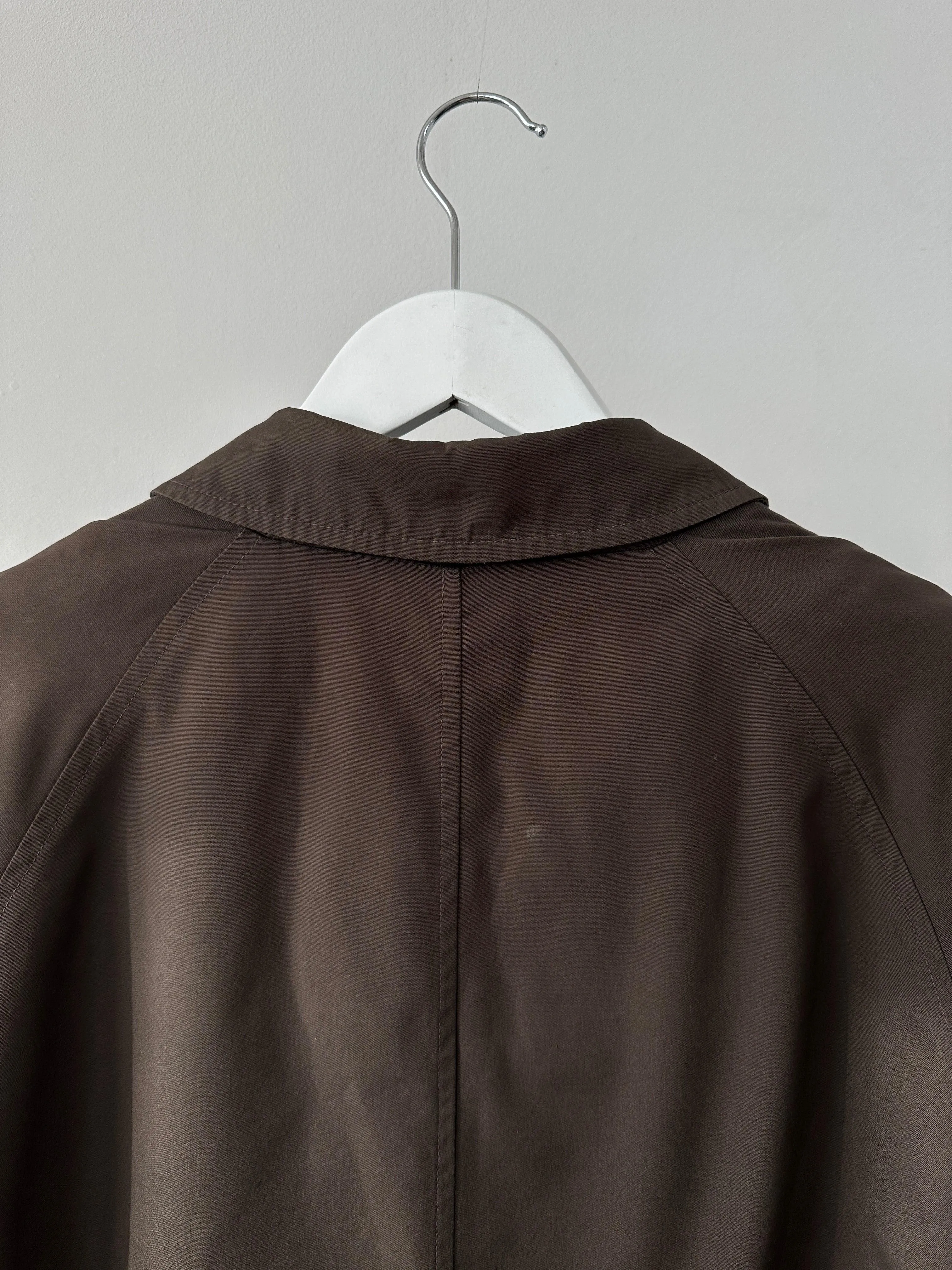 Vintage Concealed Placket Trench Coat - XXL