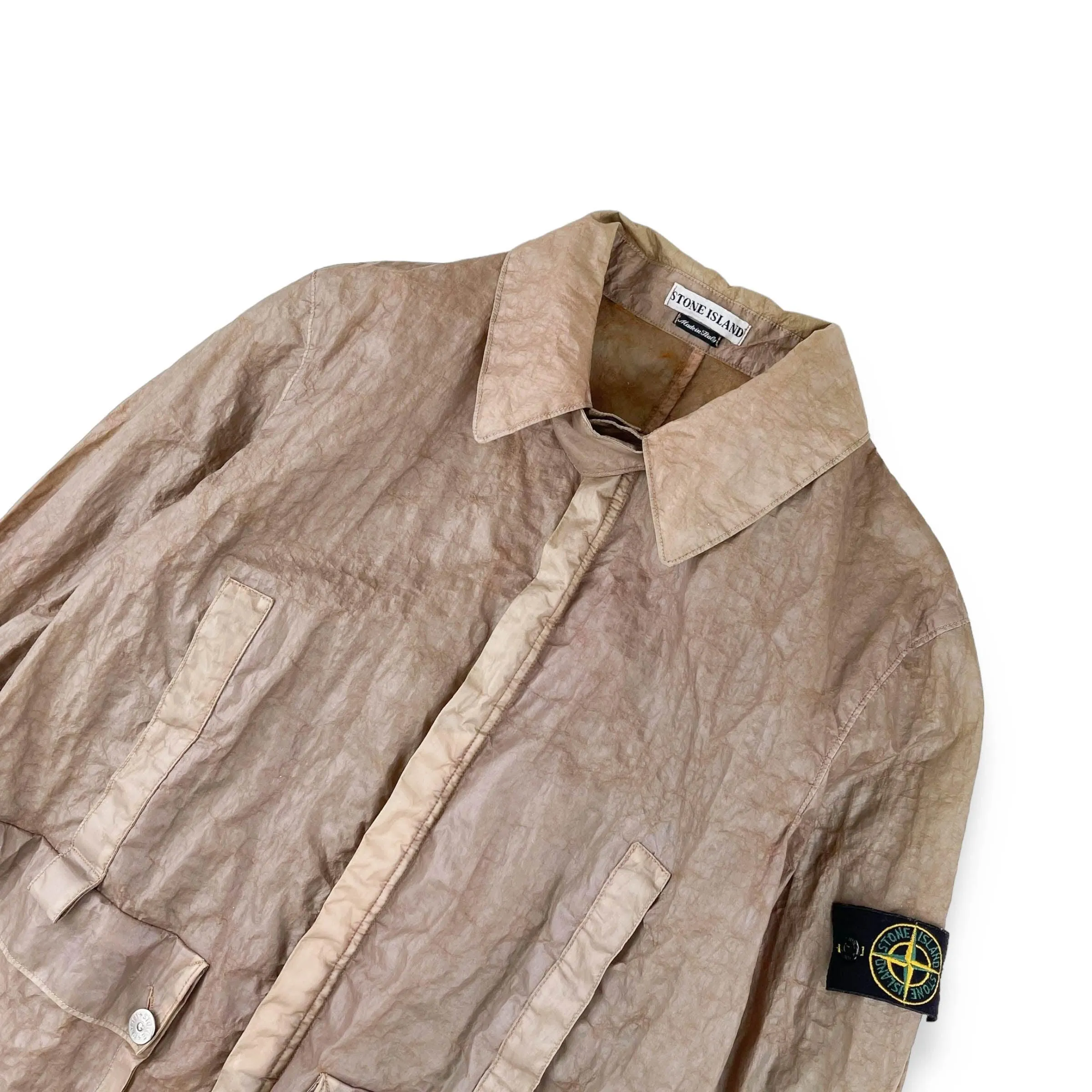 Vintage Stone Island Laminated Nylon Jacket (L)