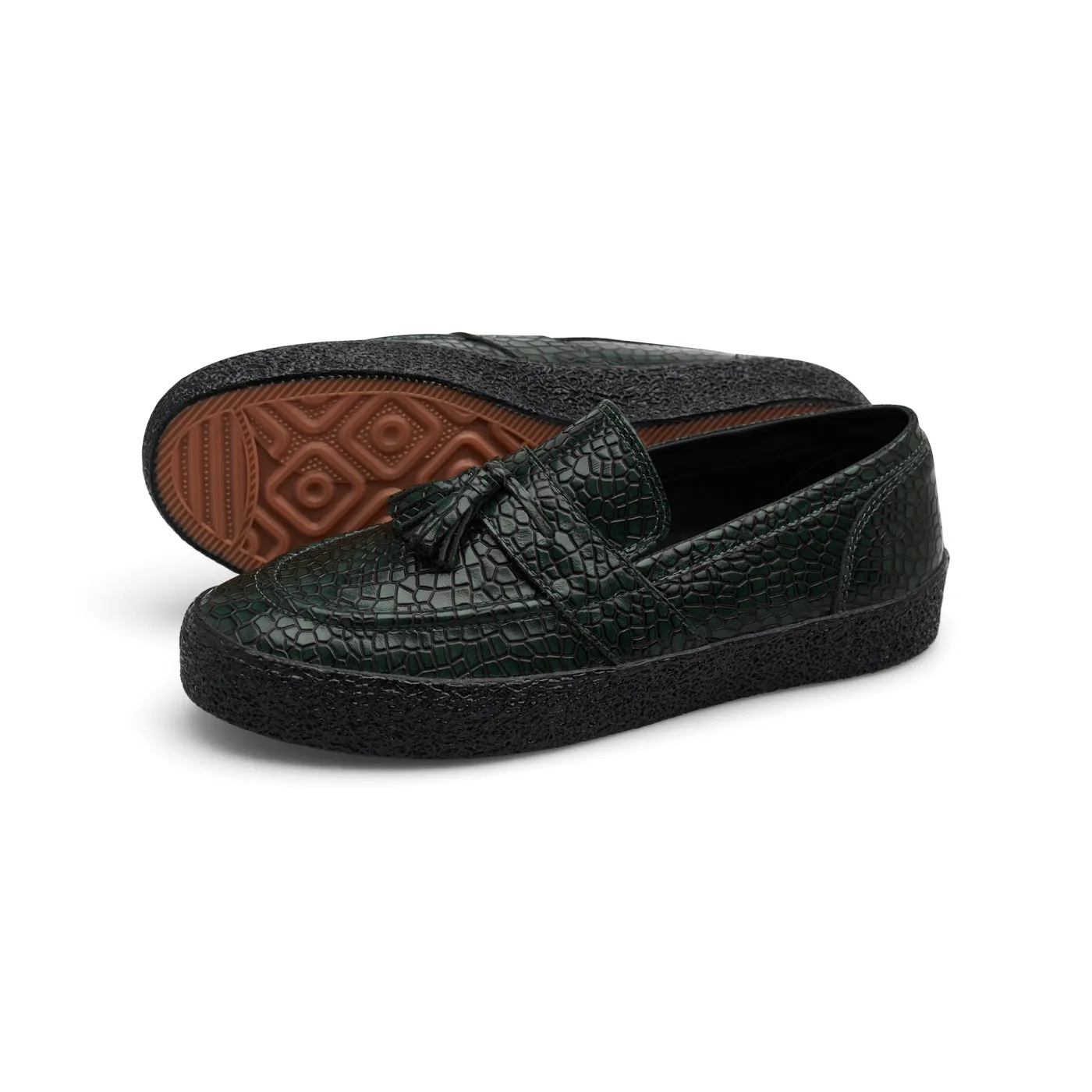 VM005-Loafer Leather (Reptile Green/Black)