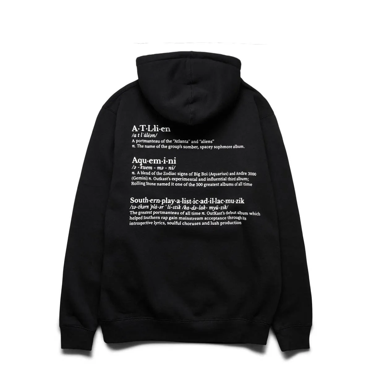 VOCABULARY HOODY Black | Bodega