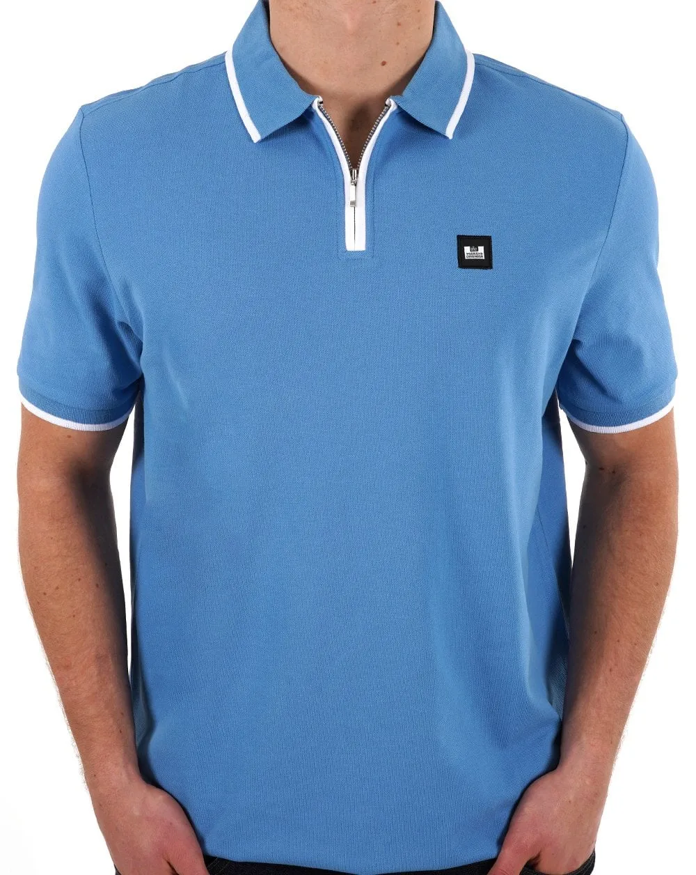 Weekend Offender Zip Polo Shirt Coastal