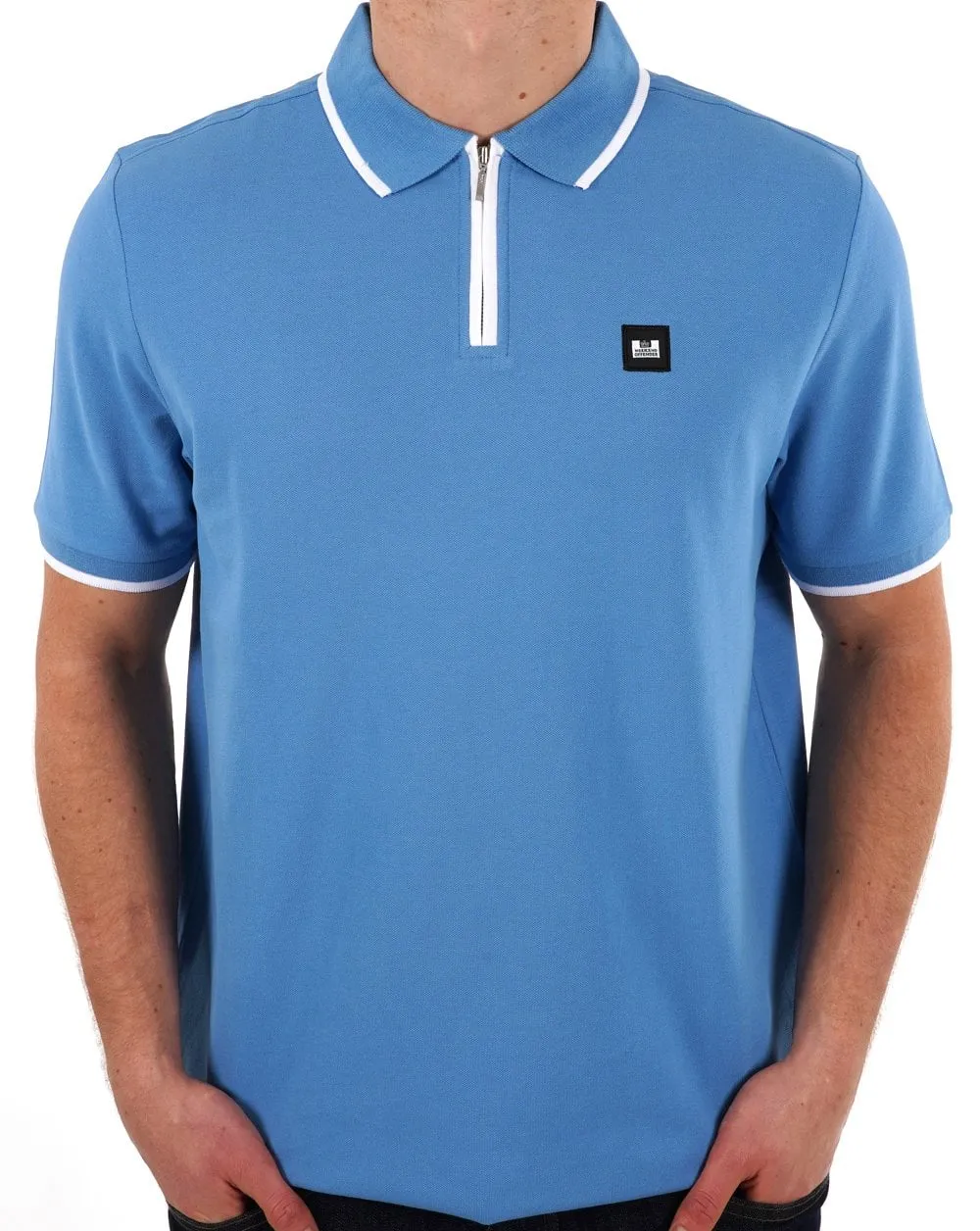 Weekend Offender Zip Polo Shirt Coastal