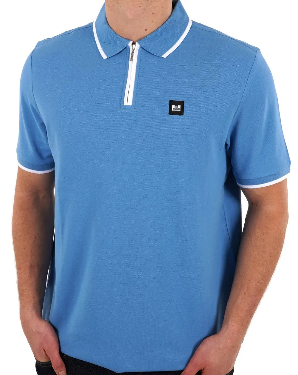 Weekend Offender Zip Polo Shirt Coastal