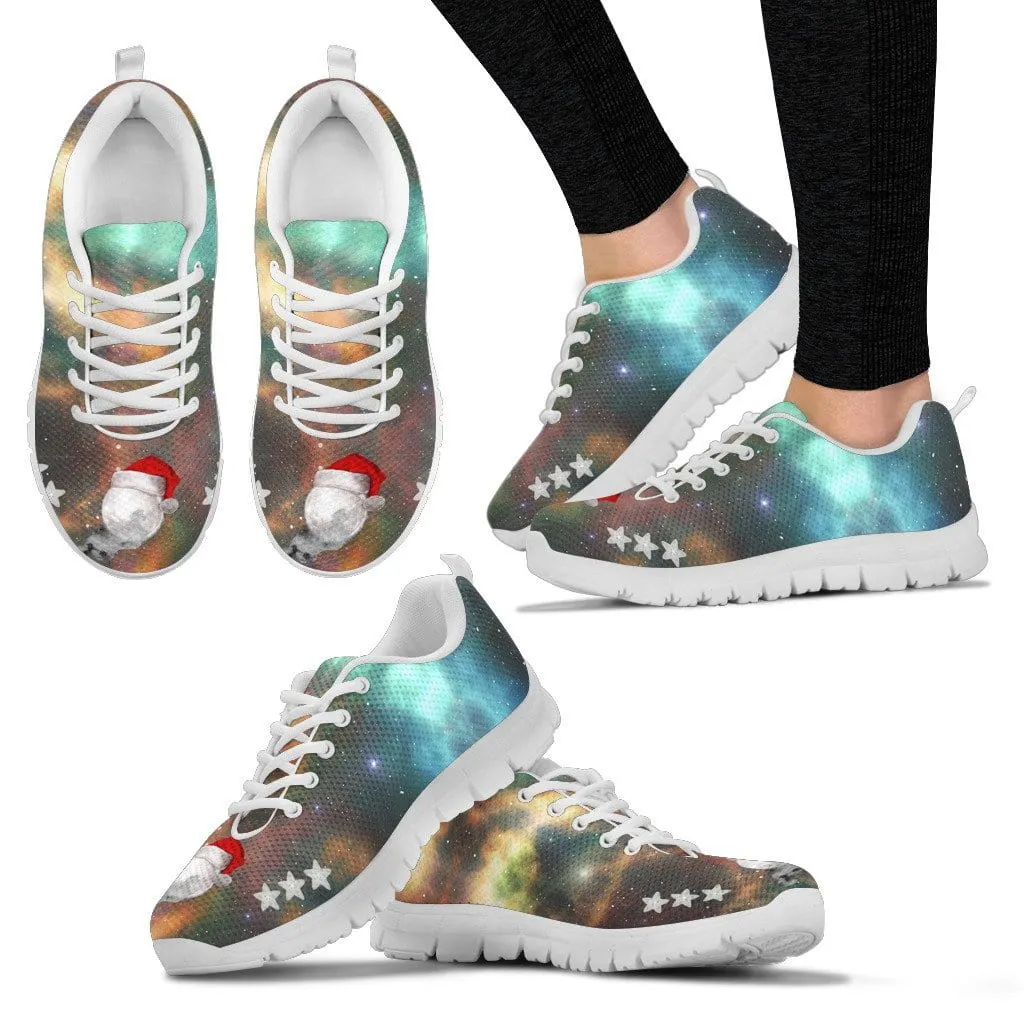 White Santa Moon Women's Sneakers