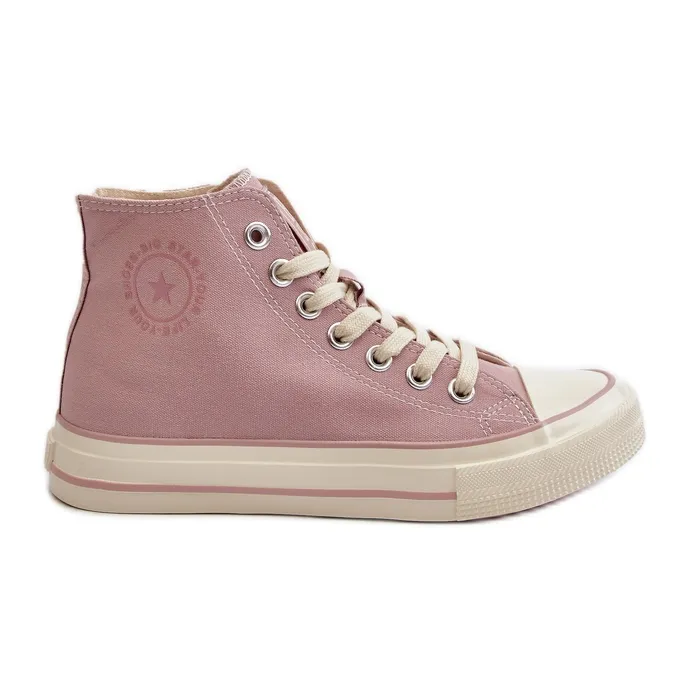 Women's High Sneakers Big Star NN274277 Pink