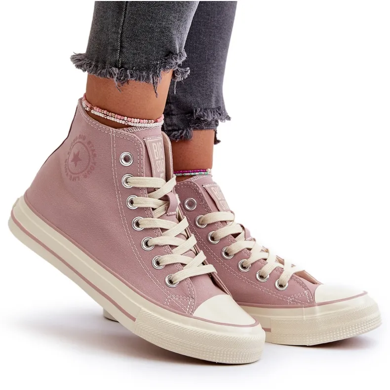 Women's High Sneakers Big Star NN274277 Pink