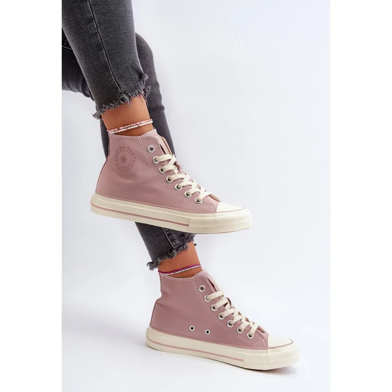 Women's High Sneakers Big Star NN274277 Pink