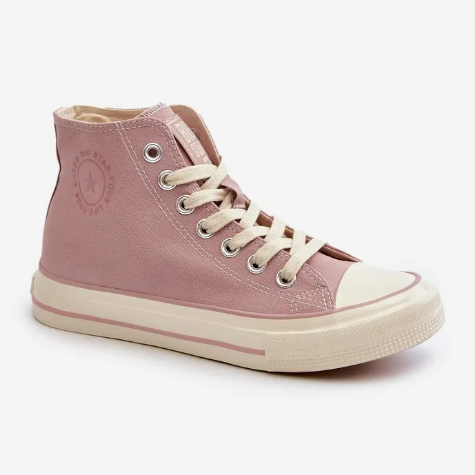 Women's High Sneakers Big Star NN274277 Pink