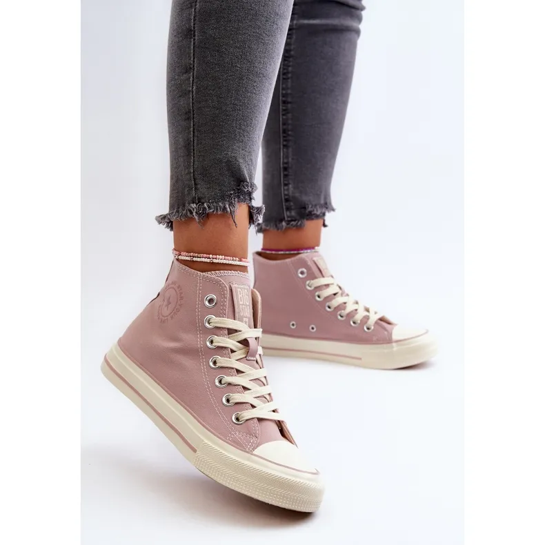 Women's High Sneakers Big Star NN274277 Pink