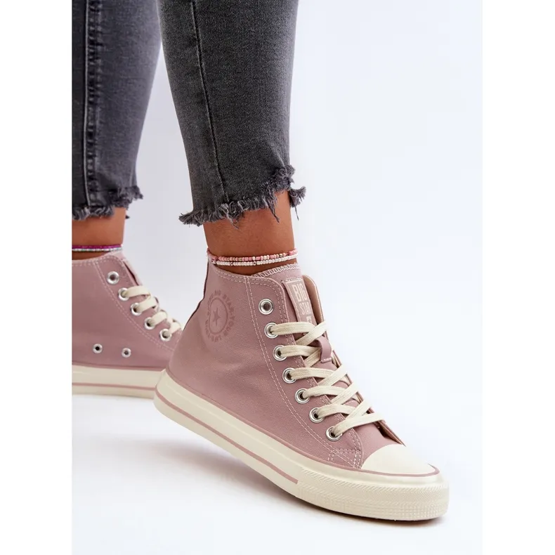 Women's High Sneakers Big Star NN274277 Pink