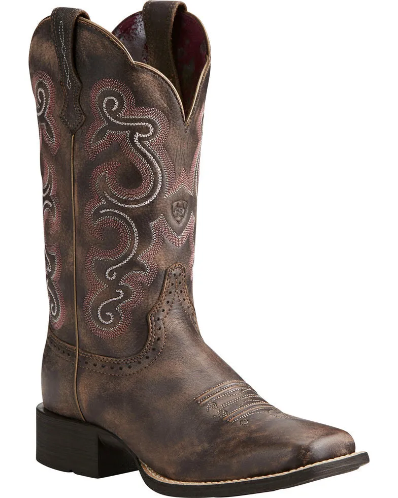 Women's Ariat Quickdraw Square Toe Western Boot