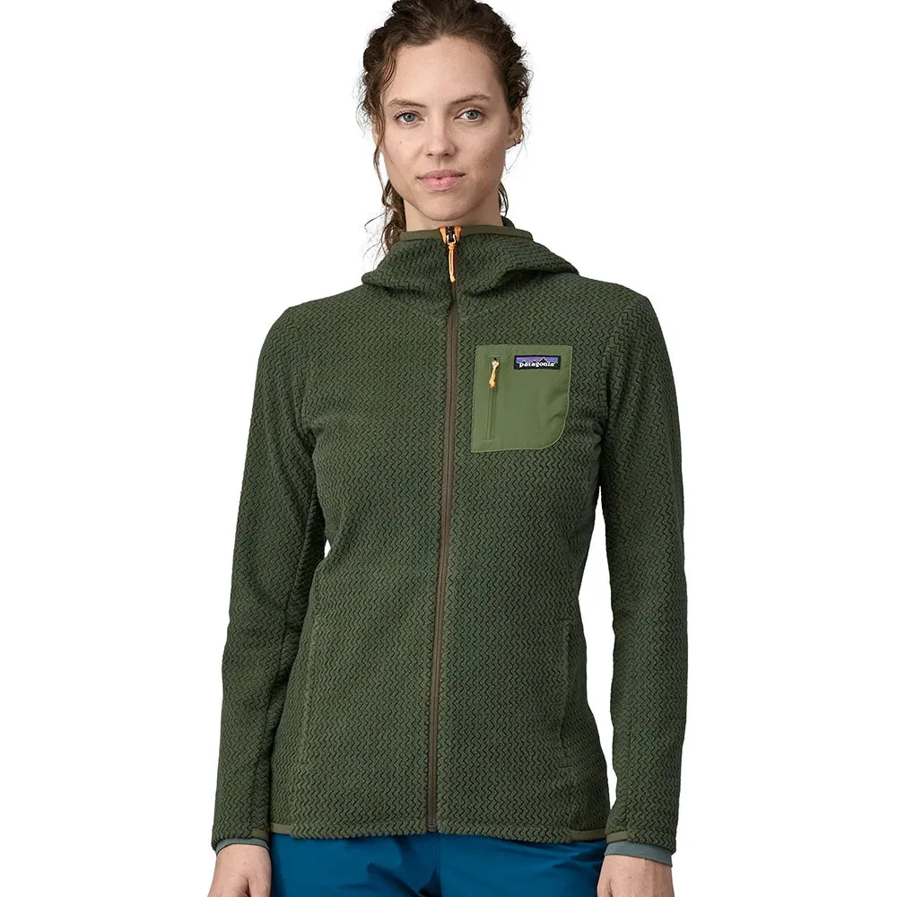 Women's R1 Air Full-Zip Hoody - Torrey Pine Green