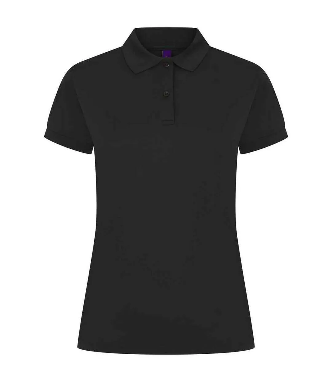 Womens/ladies pique polo shirt navy Henbury