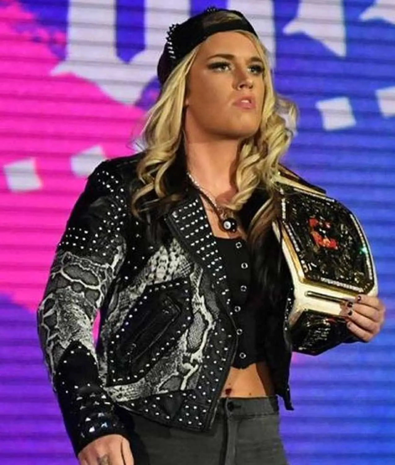 WWE Toni Storm Studs Jacket - WWE Womens Jacket